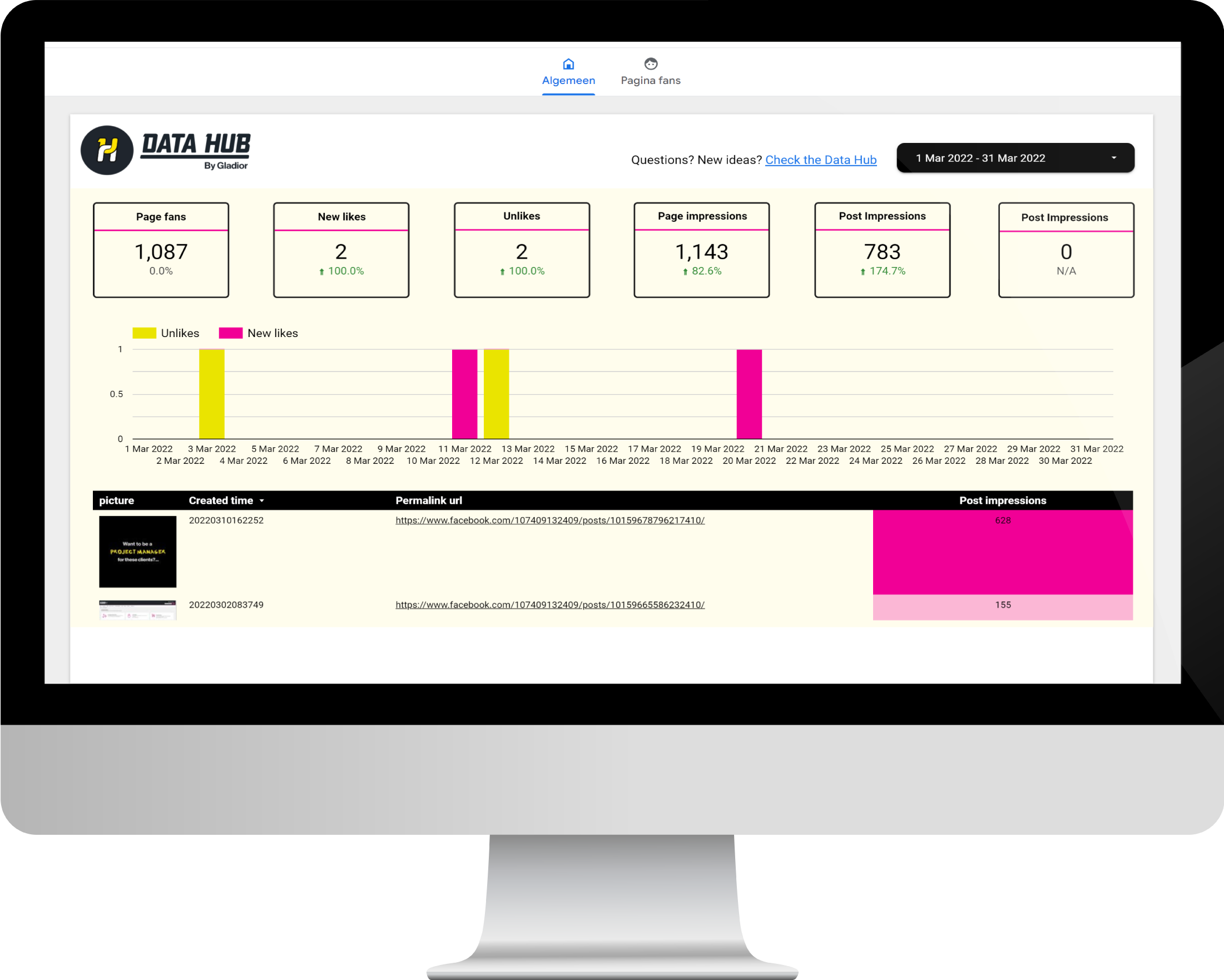 Facebook Insights Dashboard